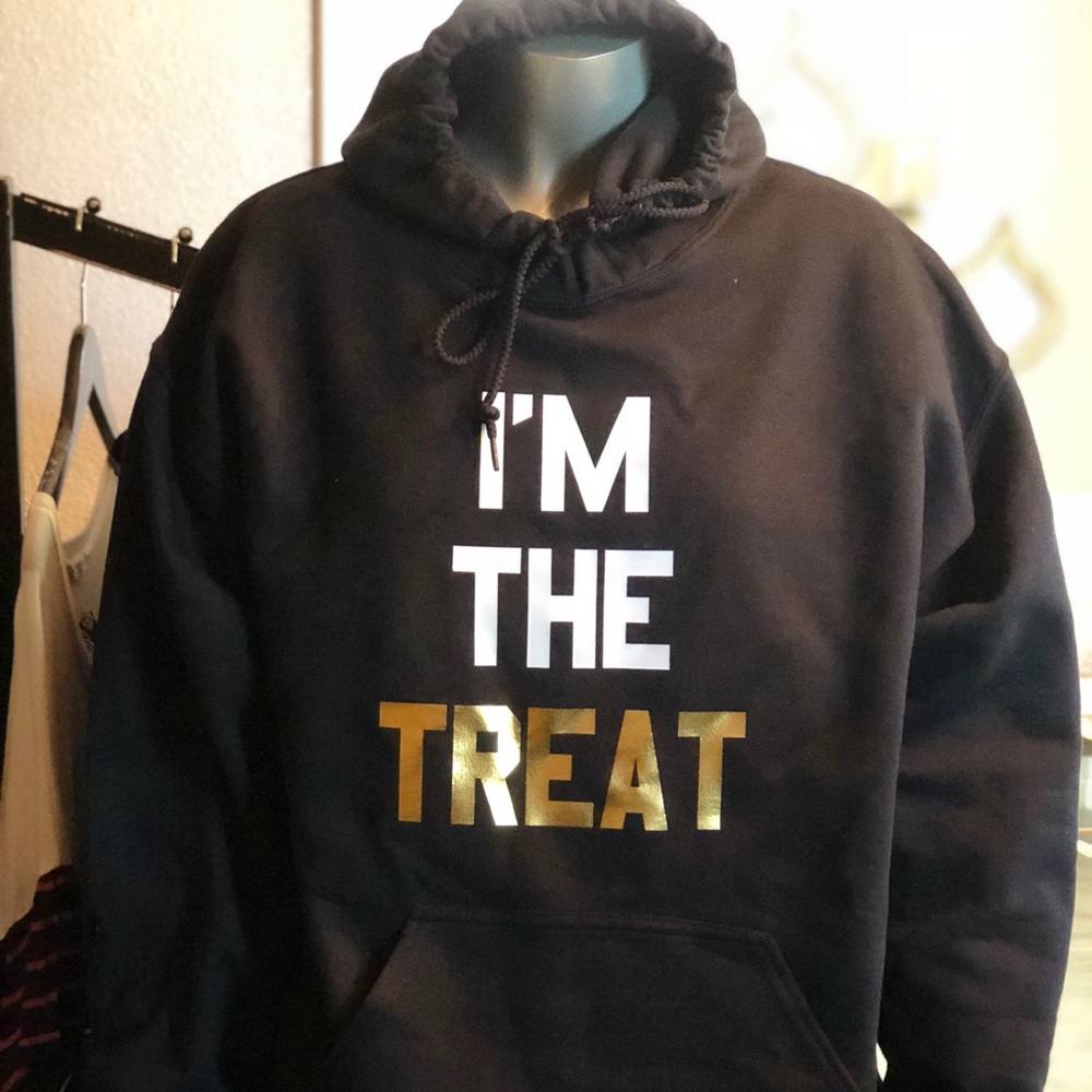 I’m THE TREAT hooded sweatshirt
